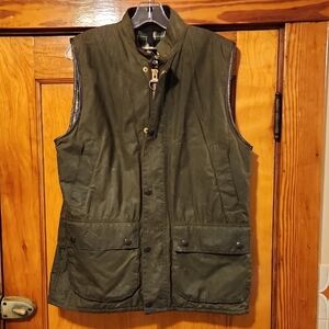 Barbour Morland Wax Gilet Dark Green Men's Vest Medium